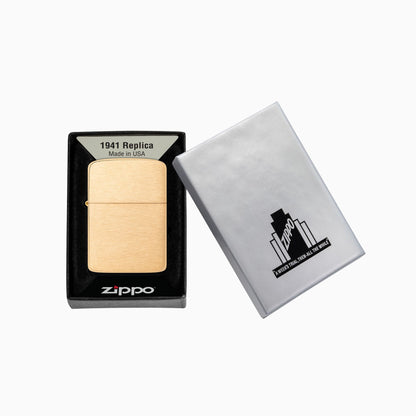 Zippo Brushed Brass 1941 Replica Windproof Lighter