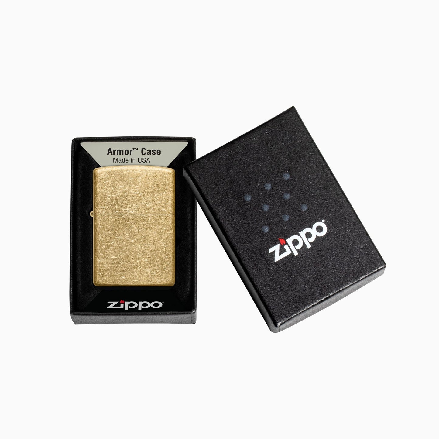 Zippo Armor  Tumbled Brass Windproof Lighter