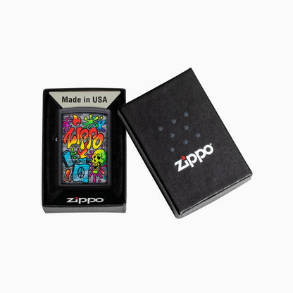 Zippo Street Art Design Windproof Lighter