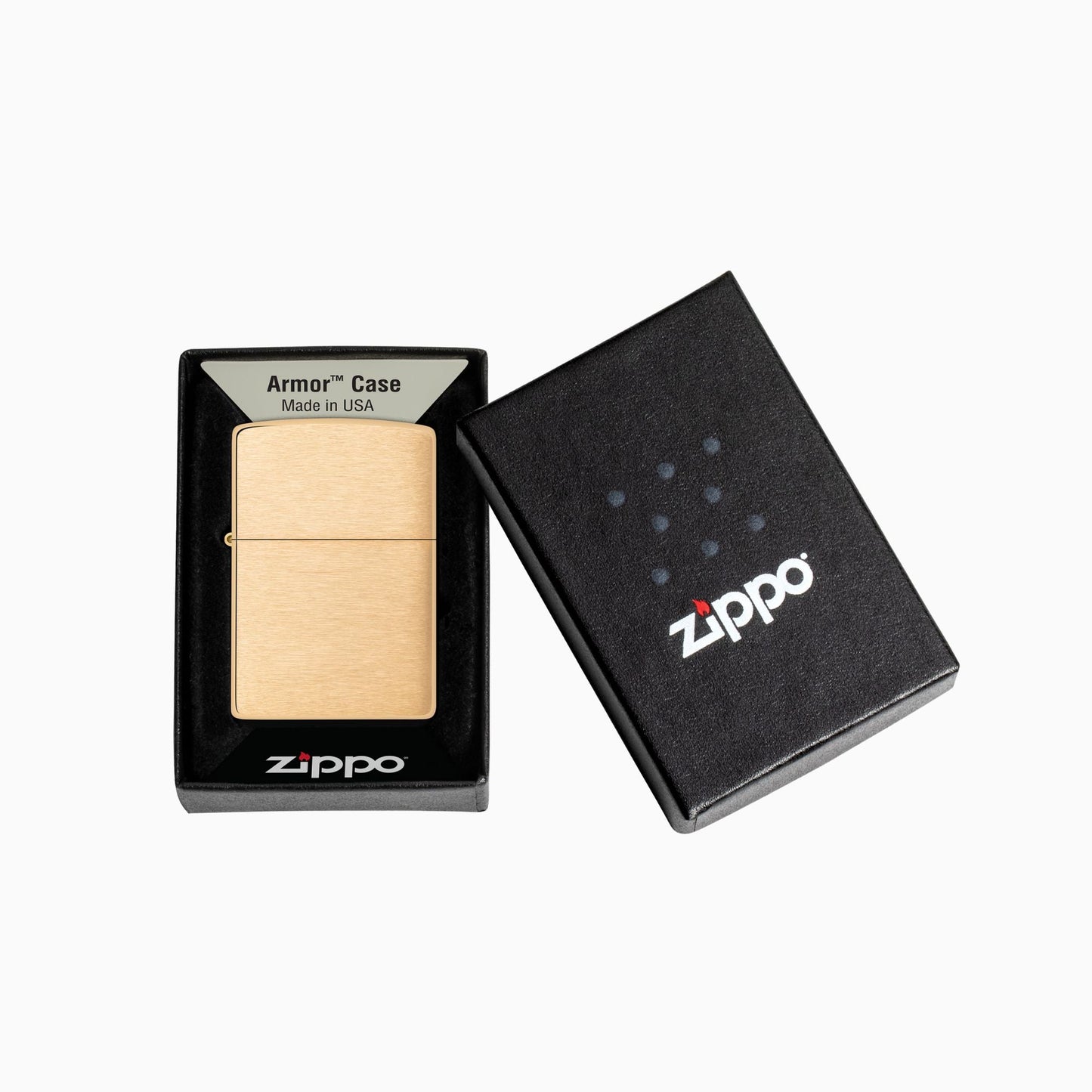 Zippo Armor Brushed Brass Windproof Lighter