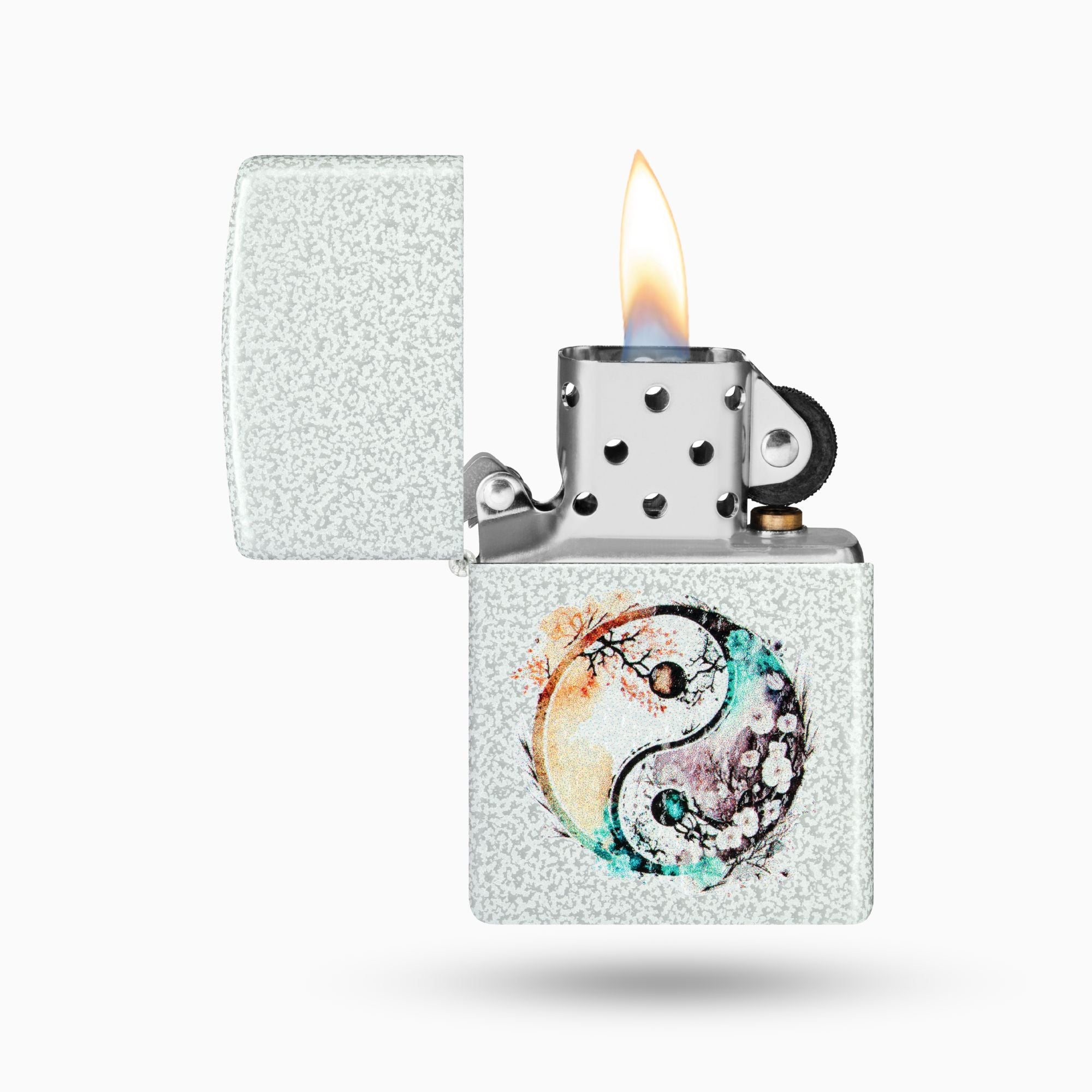Zippo Floral Yin and Yang Design Windproof Lighter