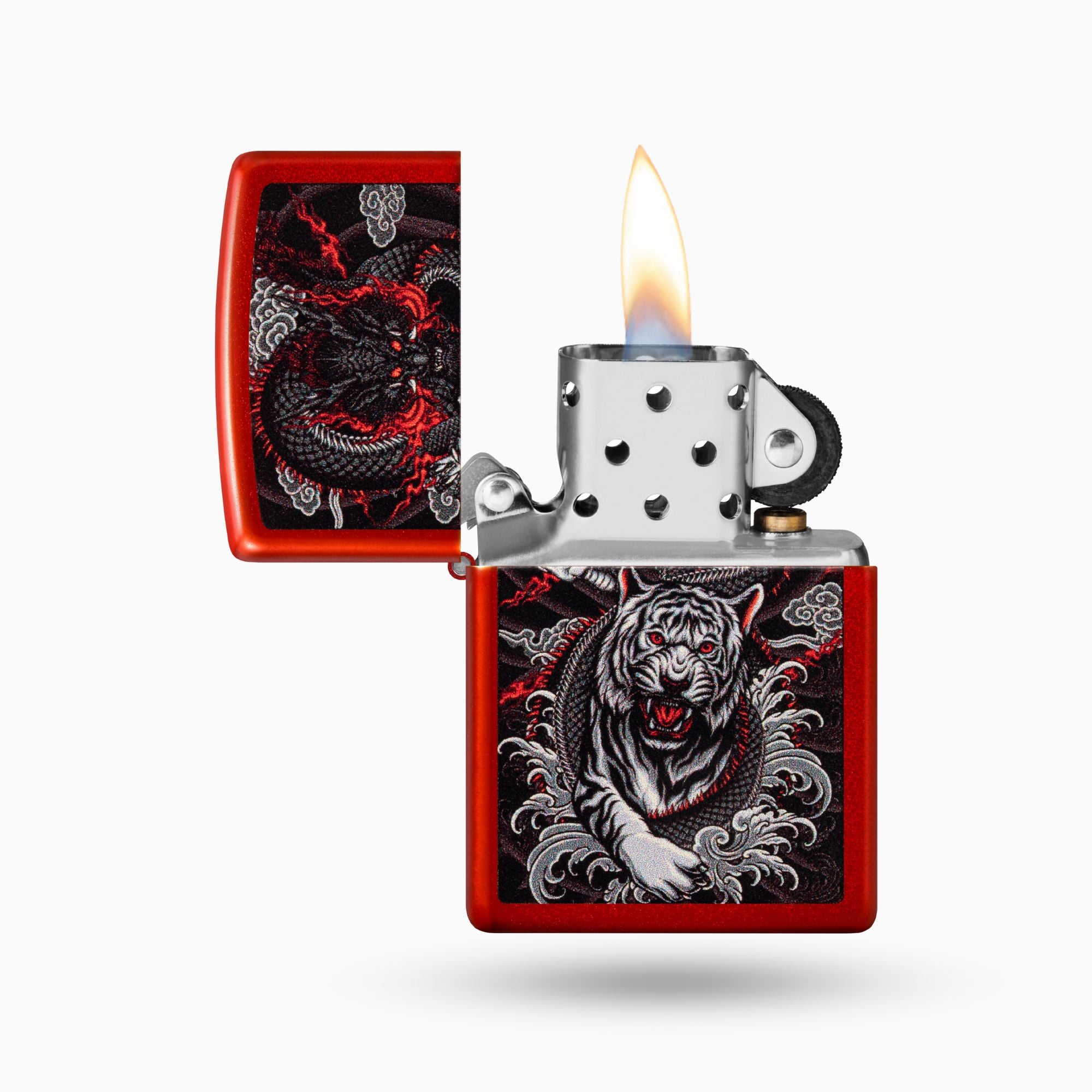 Zippo Dragon Tiger Design Windproof Lighter