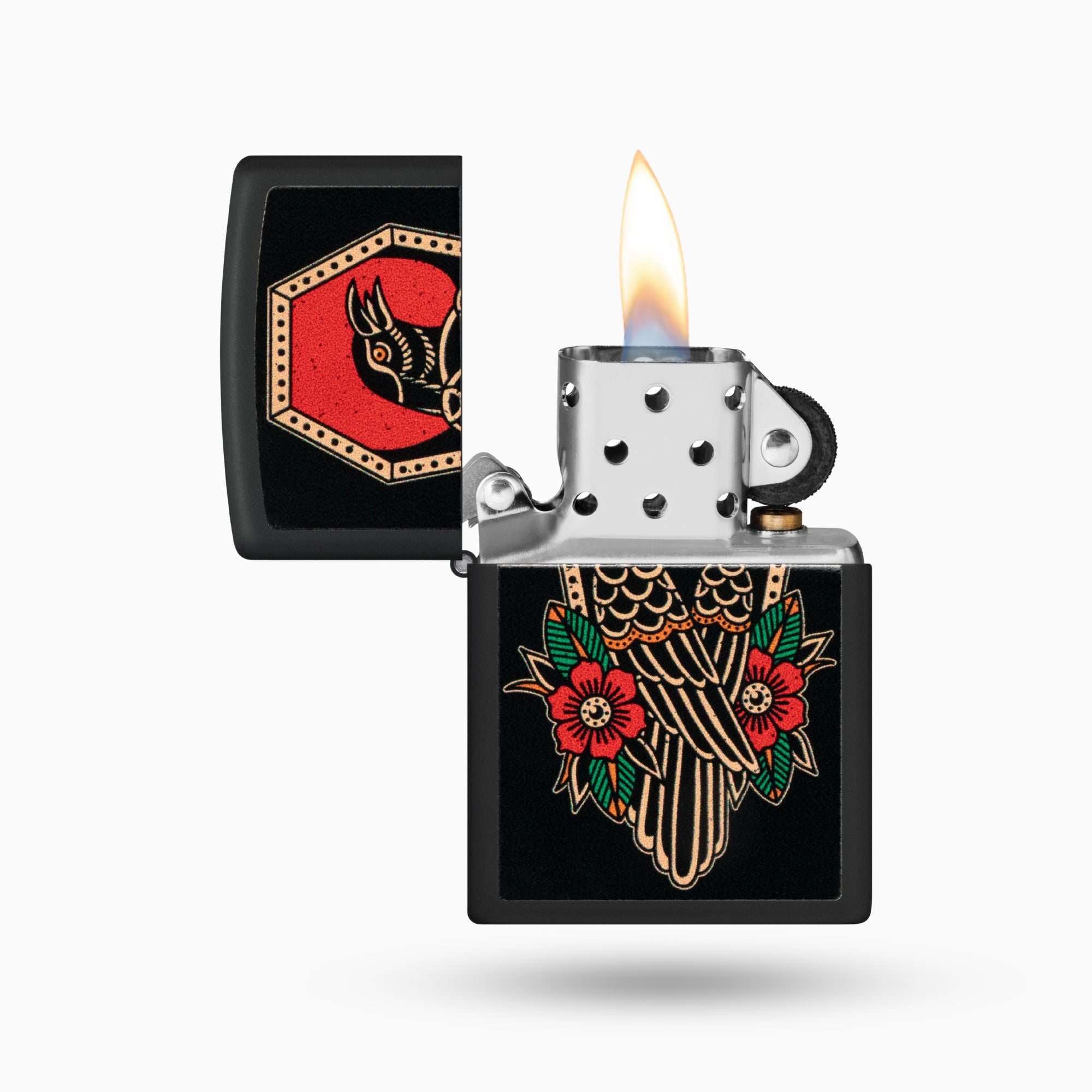 Zippo Crow Tattoo Design Windproof Lighter