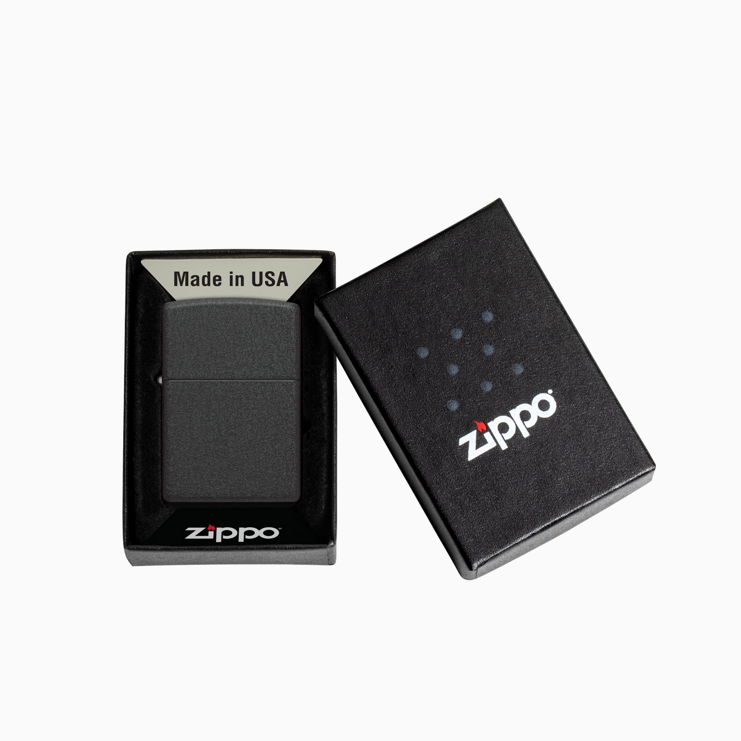 Zippo Classic Black Crackle Windproof Lighter