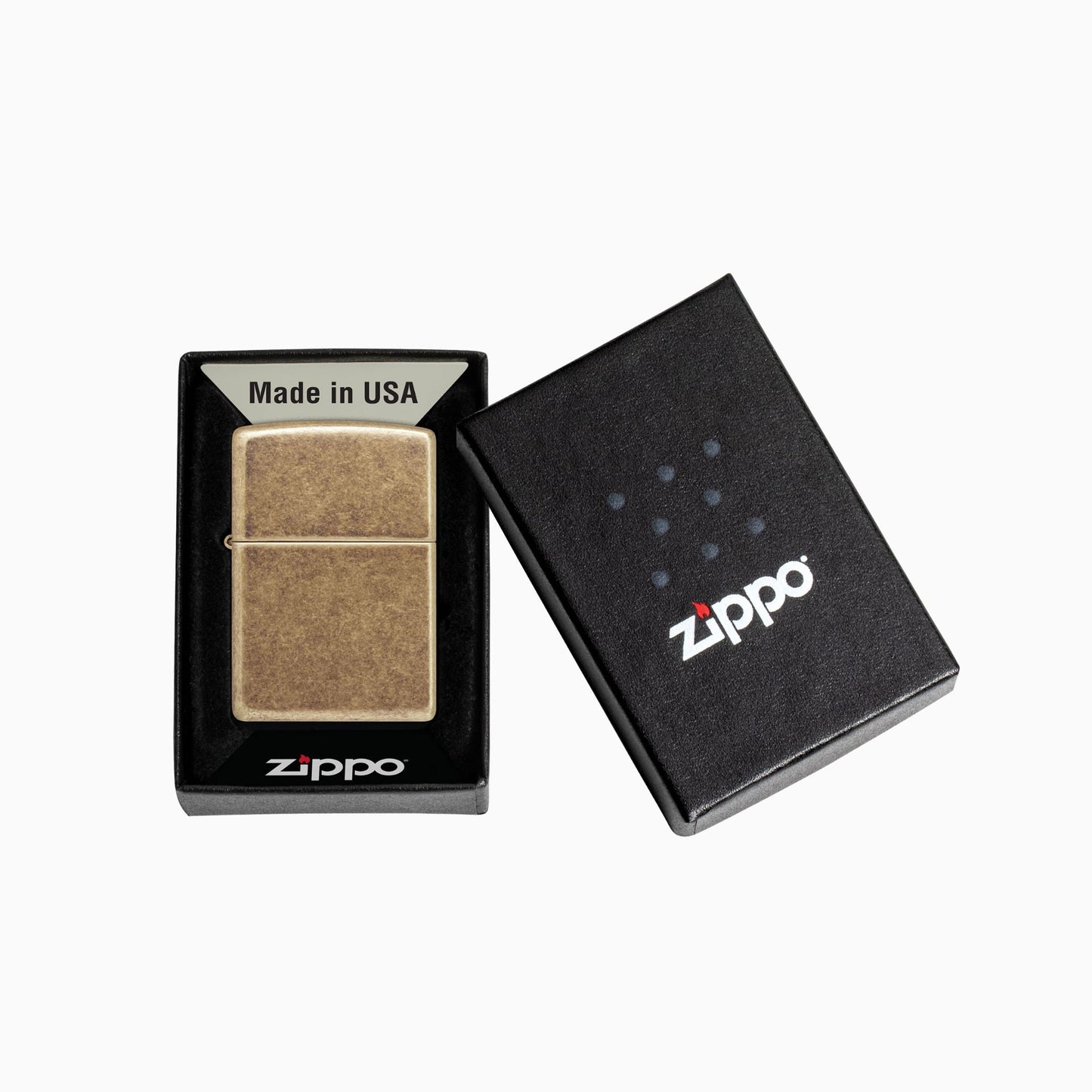 Zippo Classic Antique Brass Windproof Lighter