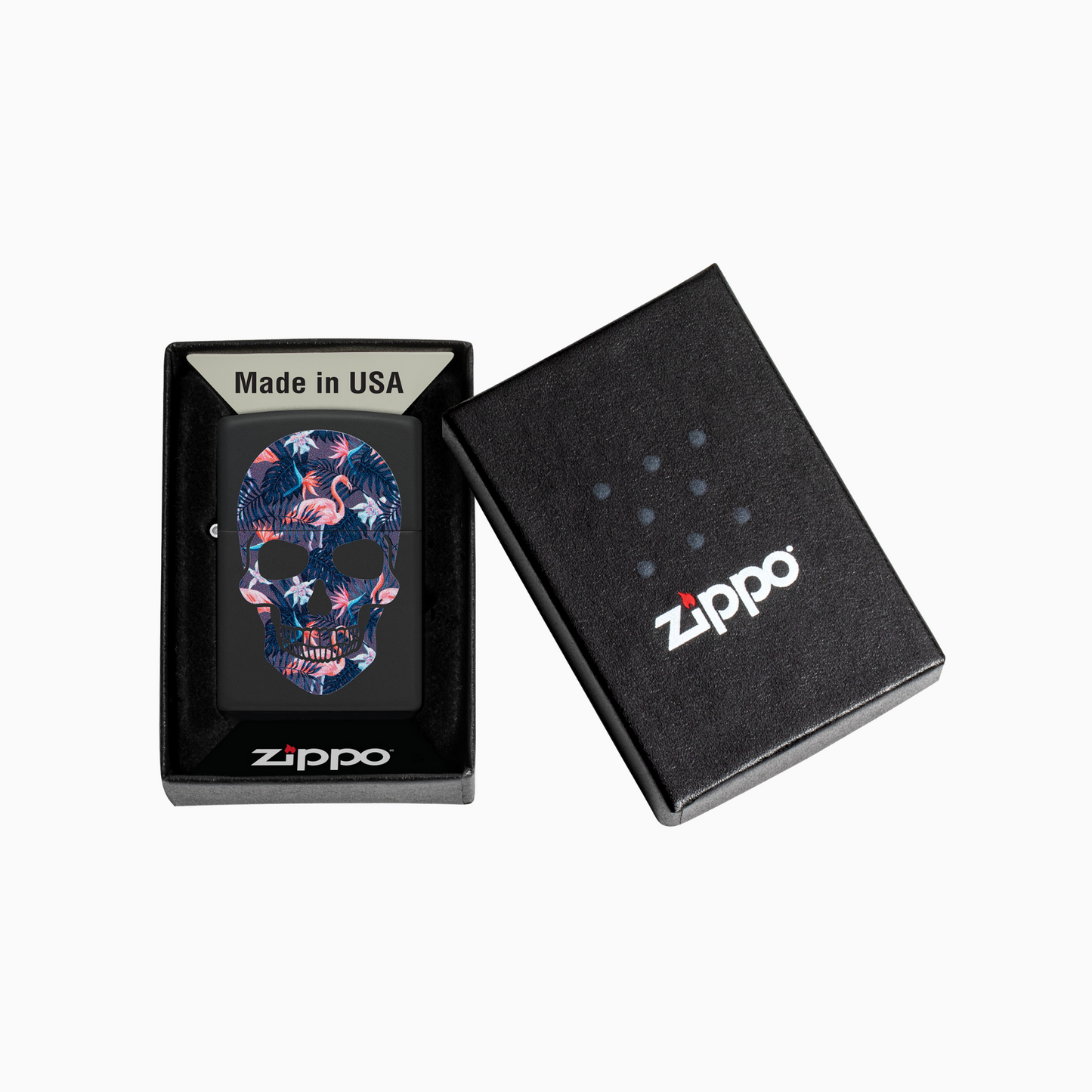 Zippo Flamingo Skull Windproof Lighter