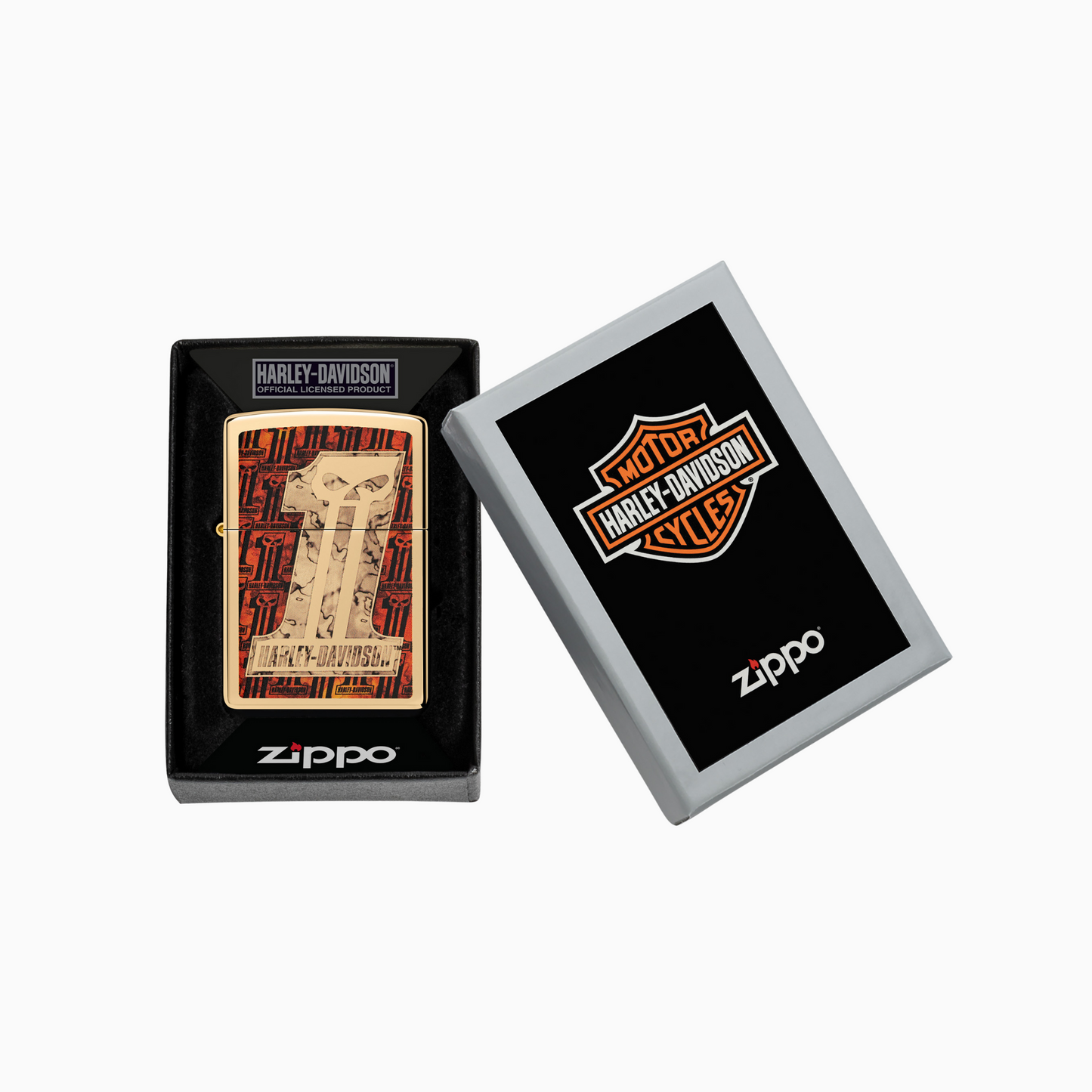 Zippo Harley-Davidson Skull Design  Windproof Lighter