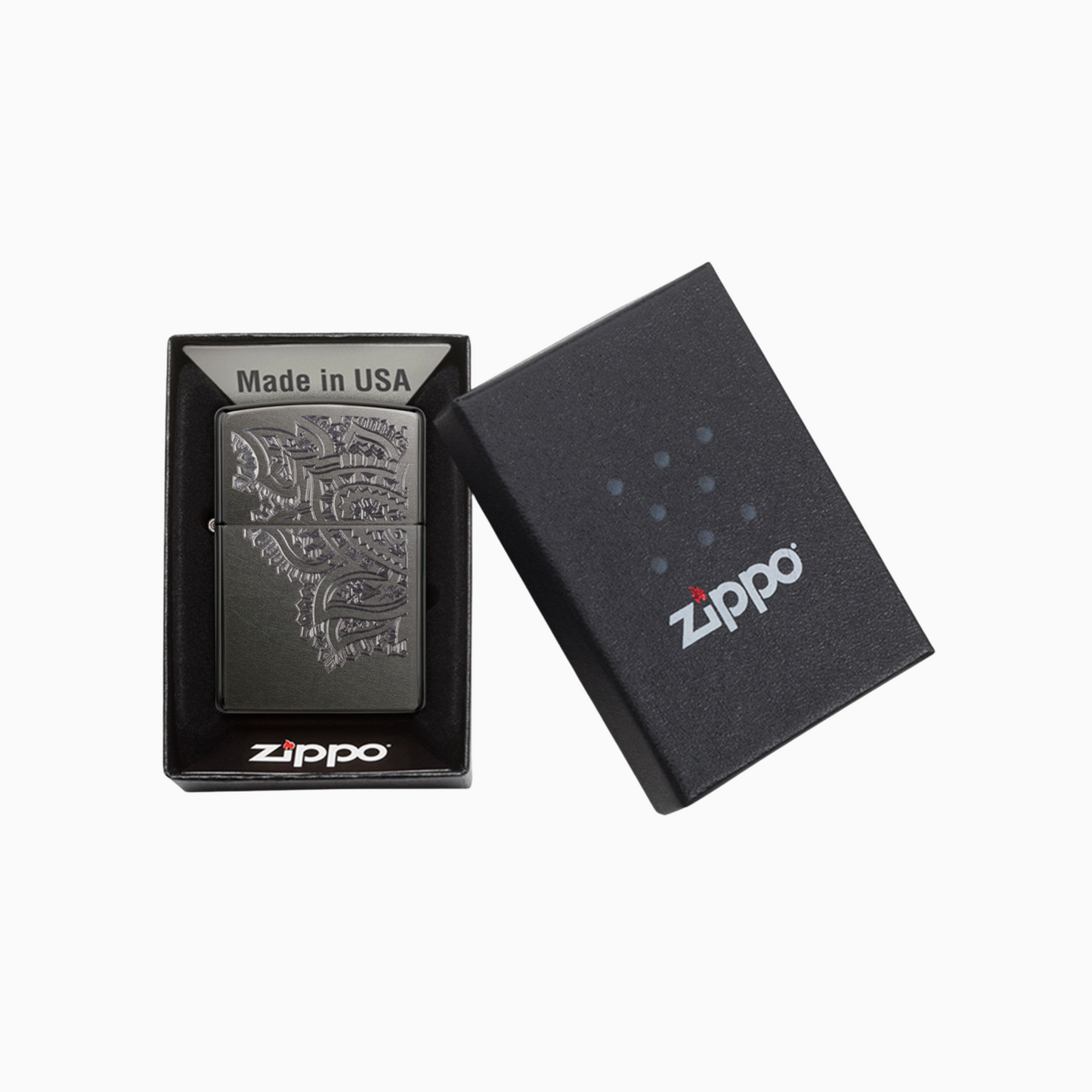 Zippo Iced Paisley Design  Windproof Lighter