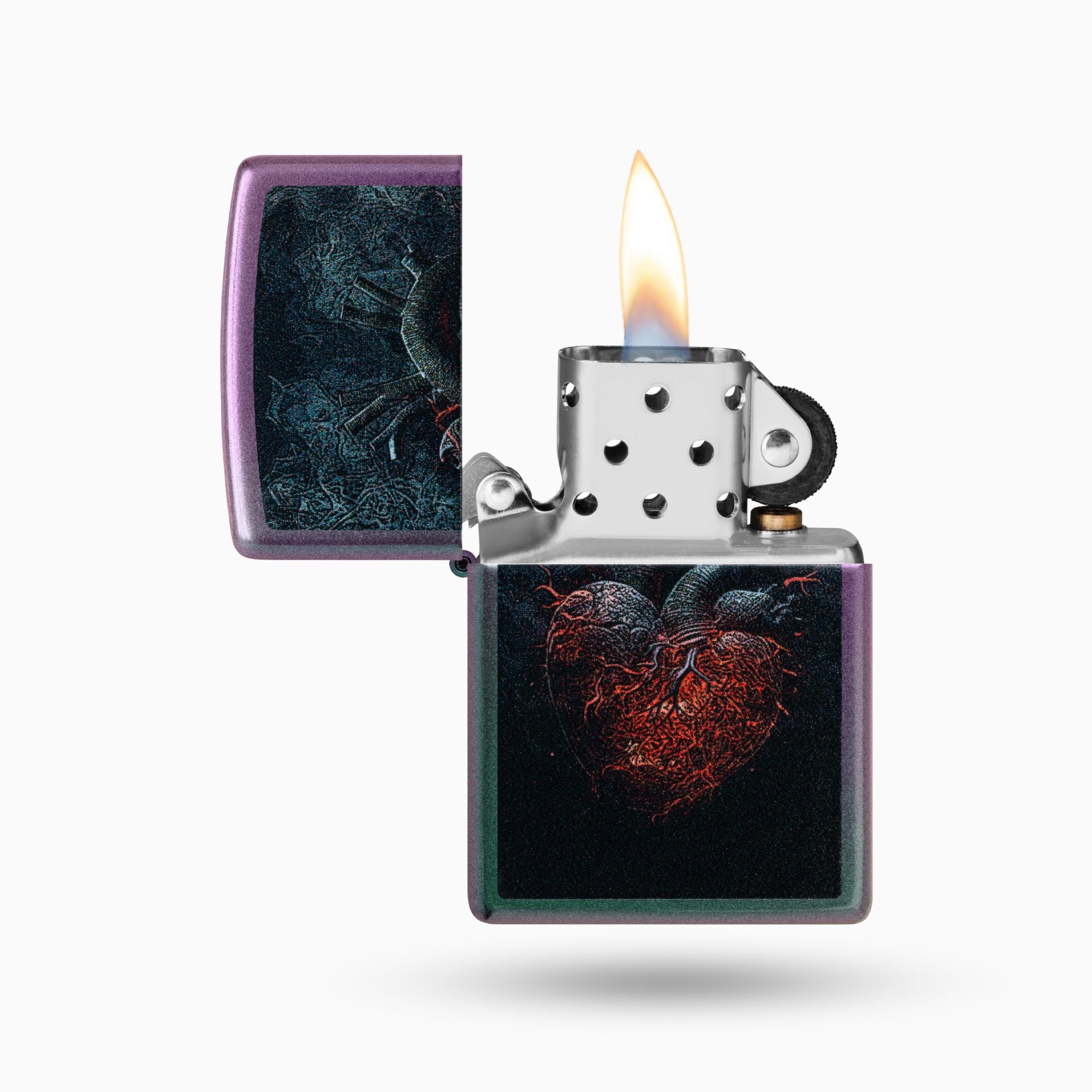Zippo Dark Heart Design Windproof Lighter