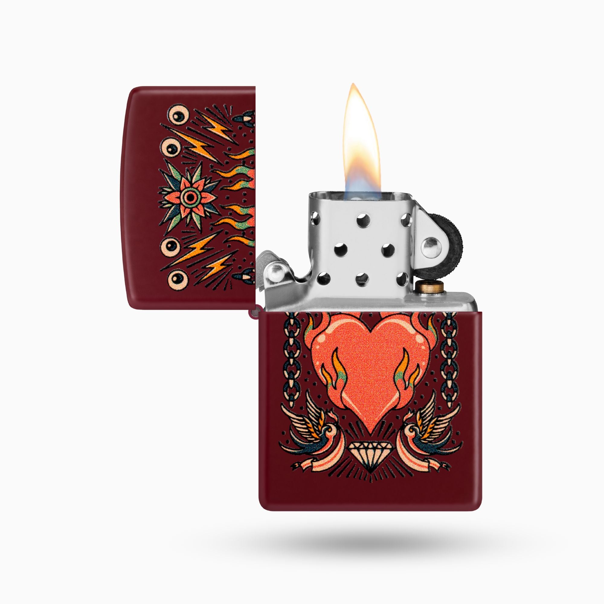 Zippo Tattoo Heart Design WIndproof Lighter
