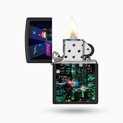 Zippo Cyber City Design WIndproof Lighter