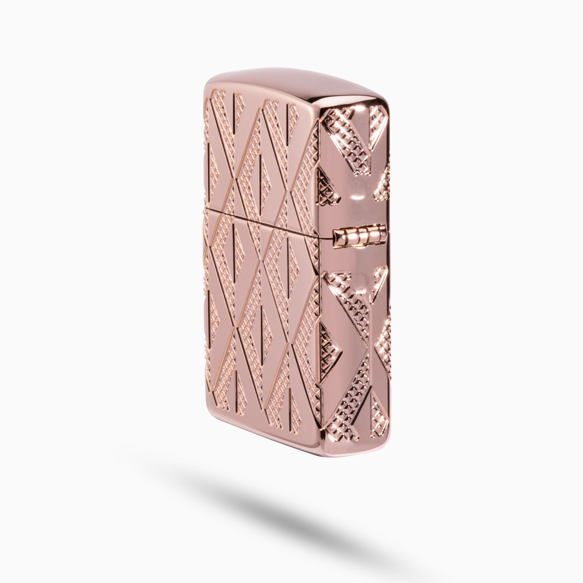 Geometric Diamond Pattern Armor Windproof Lighter
