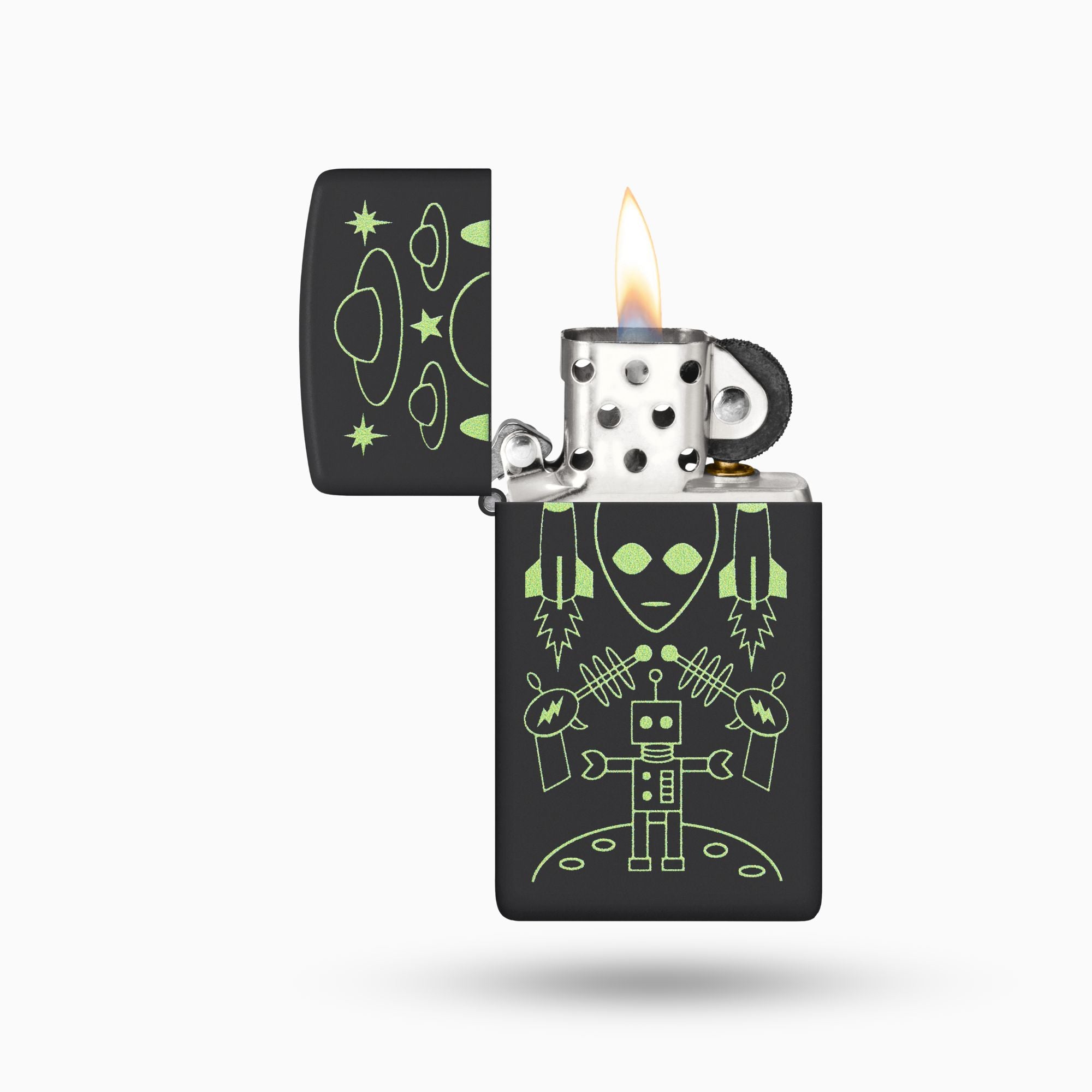 Zippo Alien Invasion Design Windproof Lighter