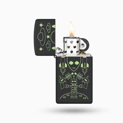 Zippo Alien Invasion Design Windproof Lighter