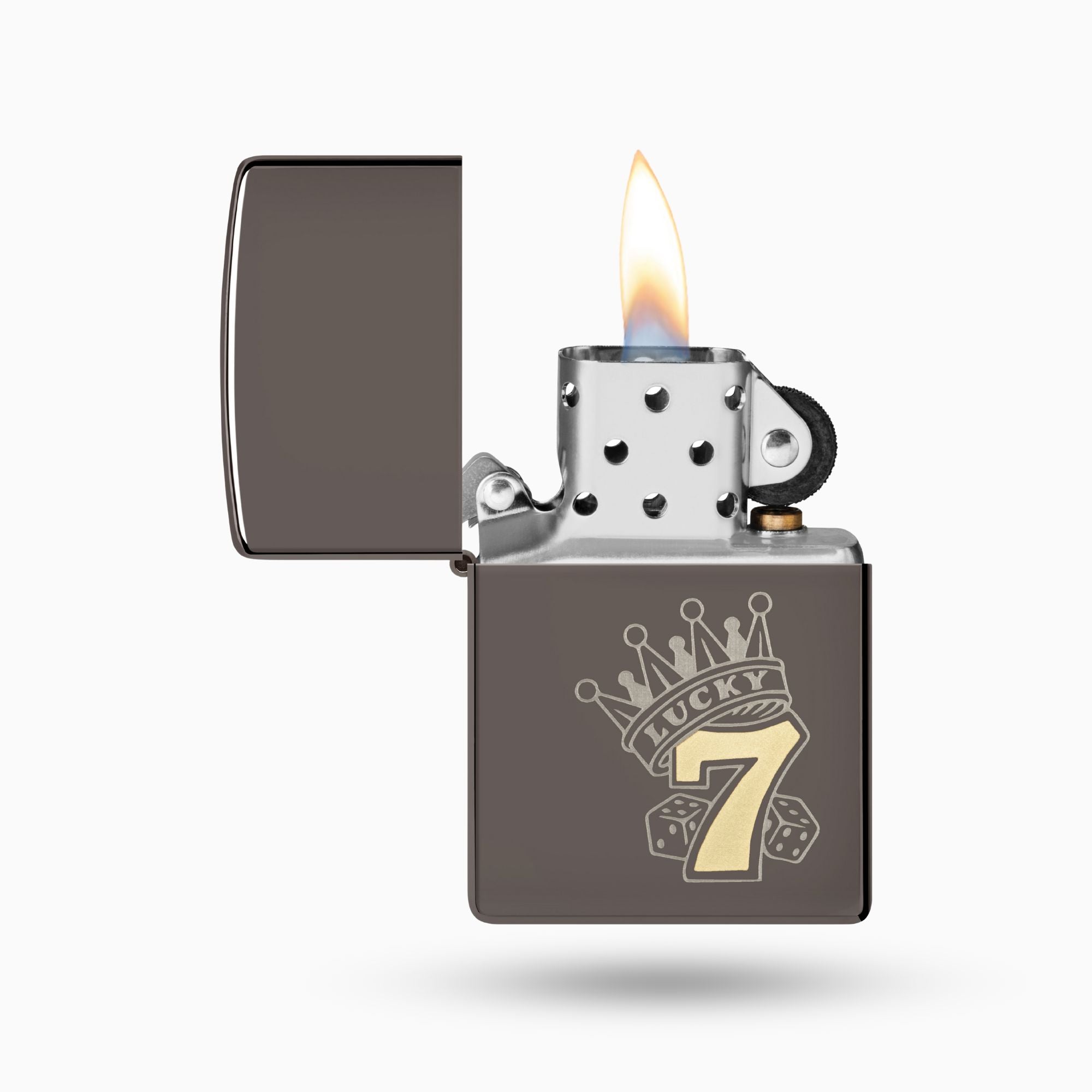 Zippo Lucky 7 Black Ice Windproof Lighter