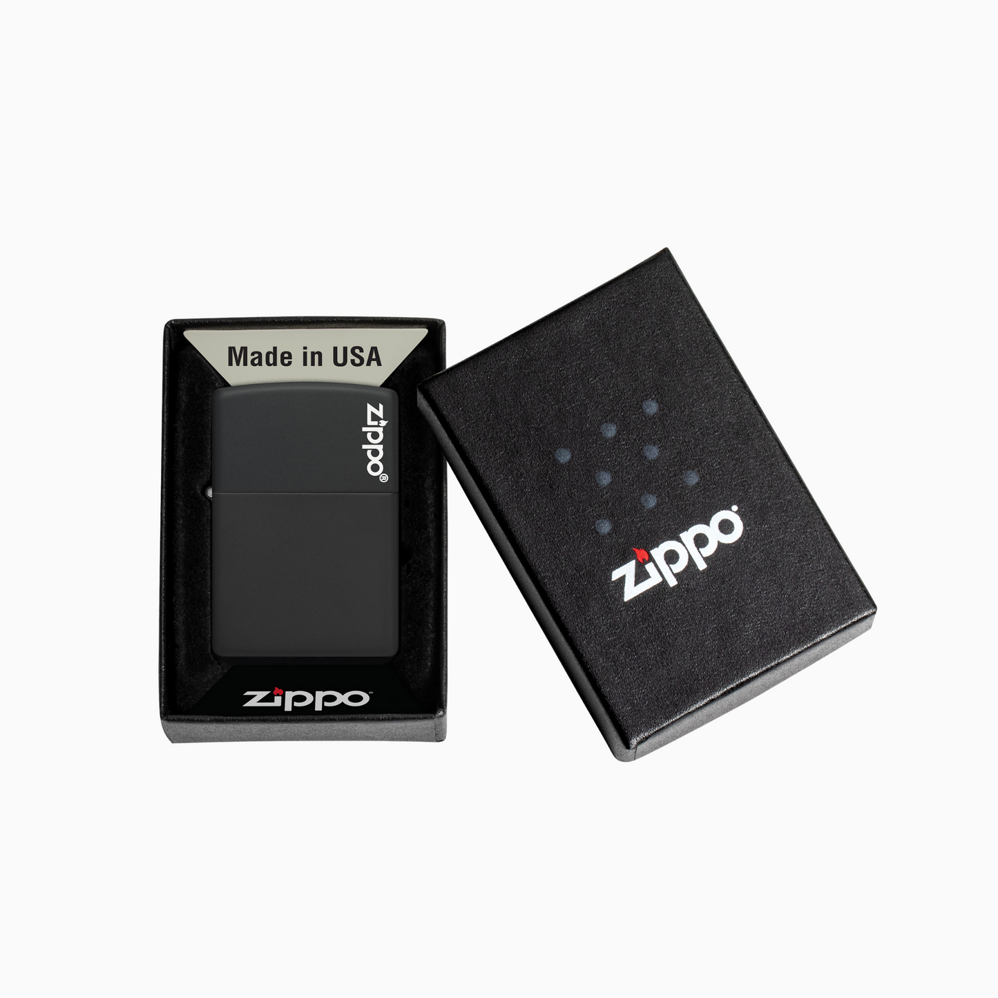 Zippo Classic Black Matte with Zippo Logo