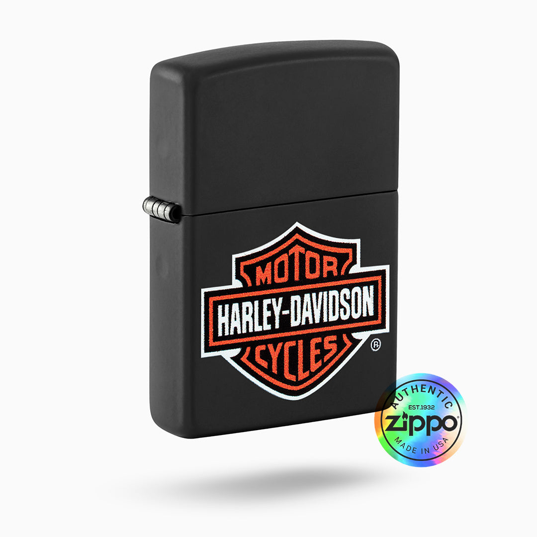 Zippo Harley-Davidson Black Matte  Windproof Lighter