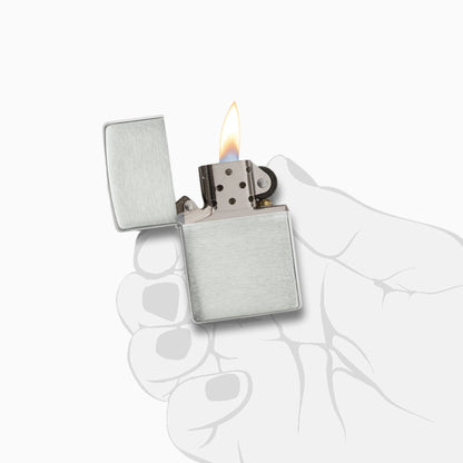 Zippo Armor Brushed Chrome Windproof Lighter