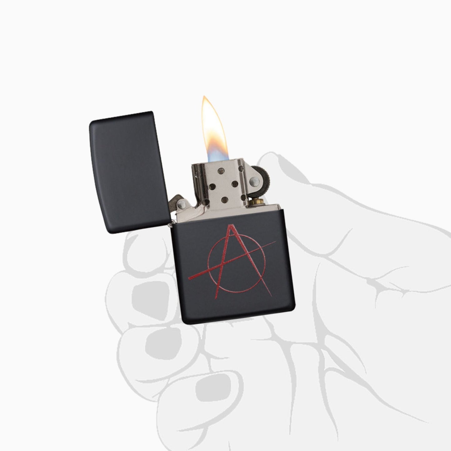 Zippo Anarchy Symbol  Windproof Lighter