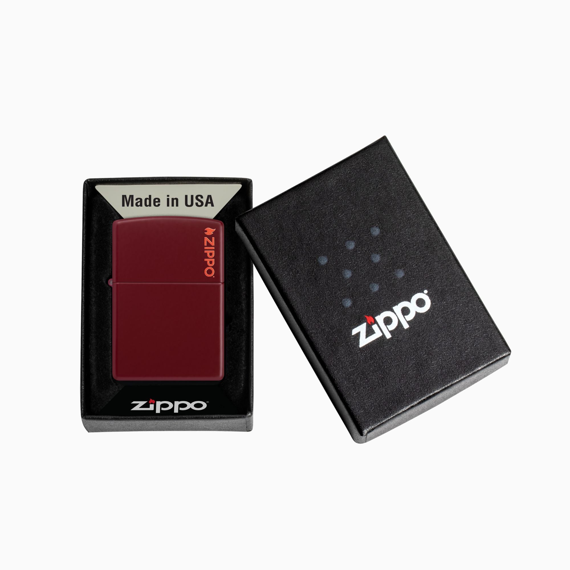 Zippo Classic Merlot Logo Windproof Lighter