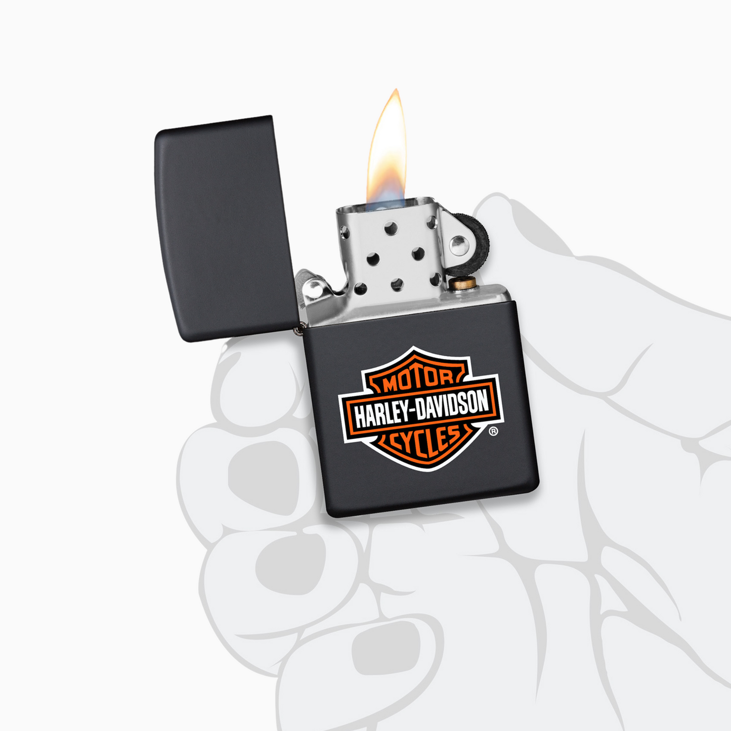 Zippo Harley-Davidson Black Matte  Windproof Lighter