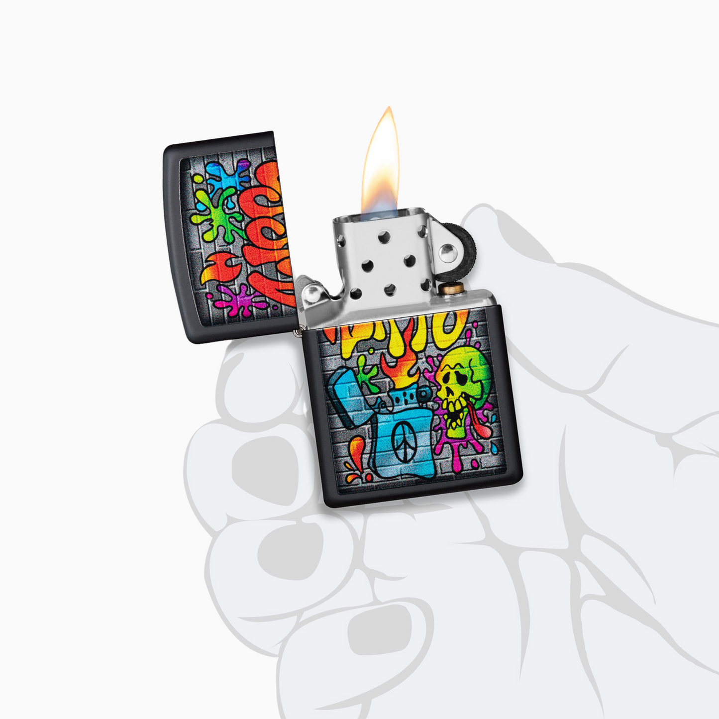 Zippo Street Art Design Windproof Lighter