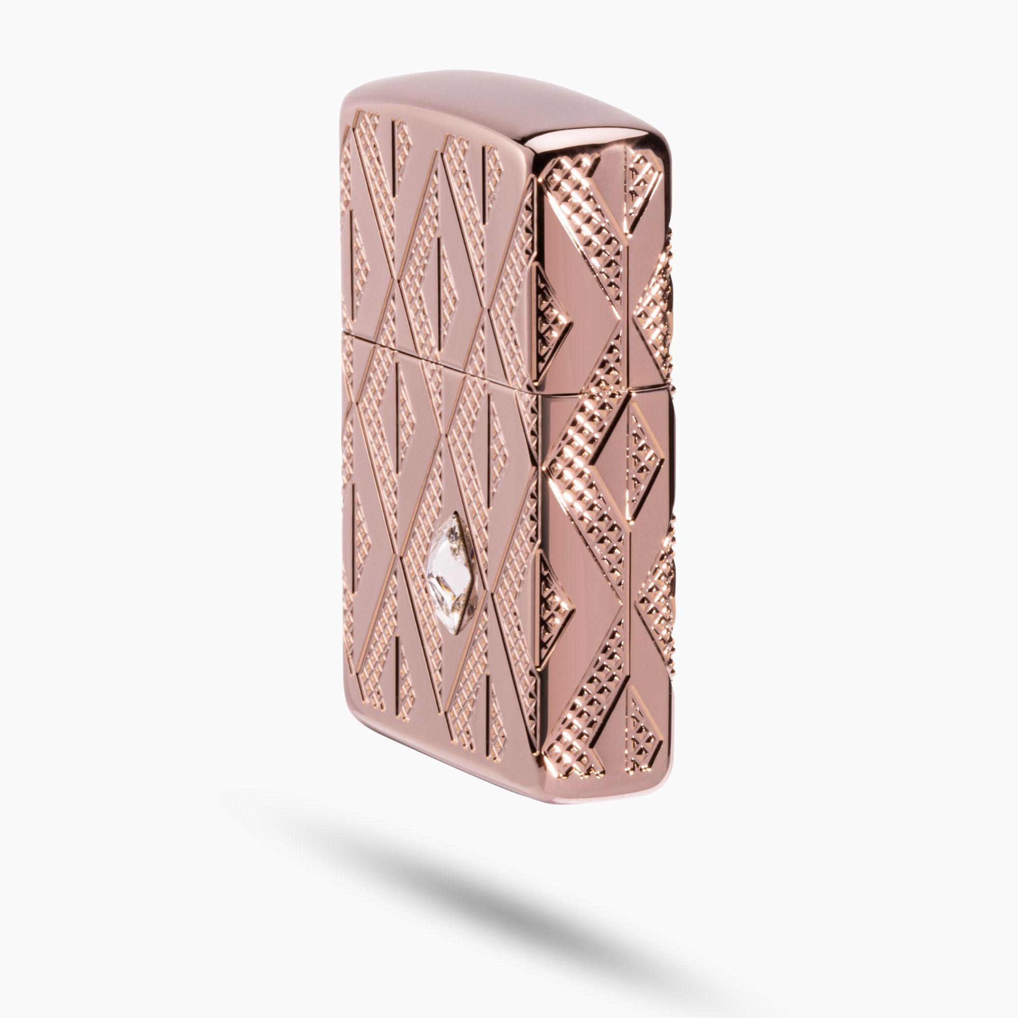 Geometric Diamond Pattern Armor Windproof Lighter
