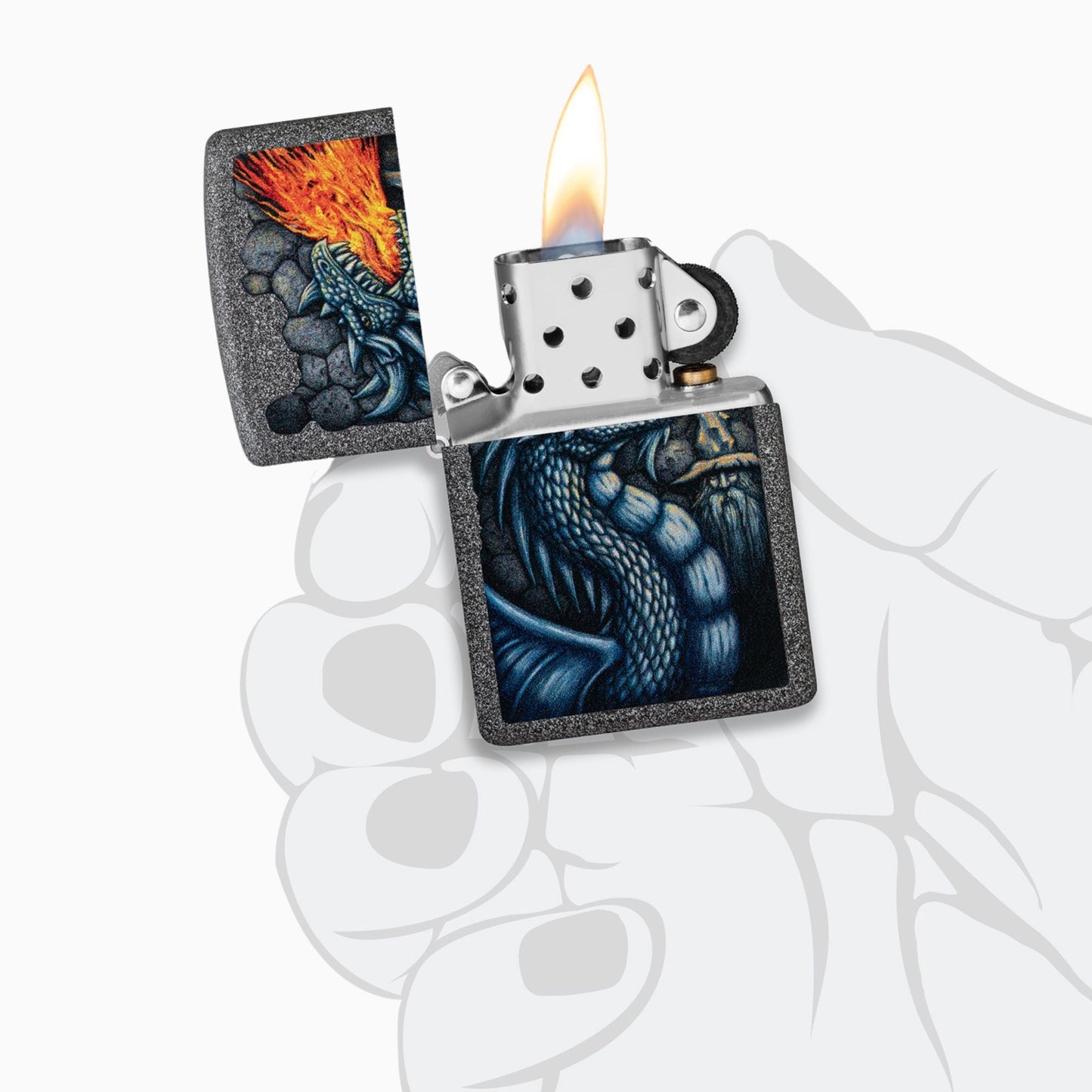 Zippo Fiery Dragon Design  Windproof Lighter