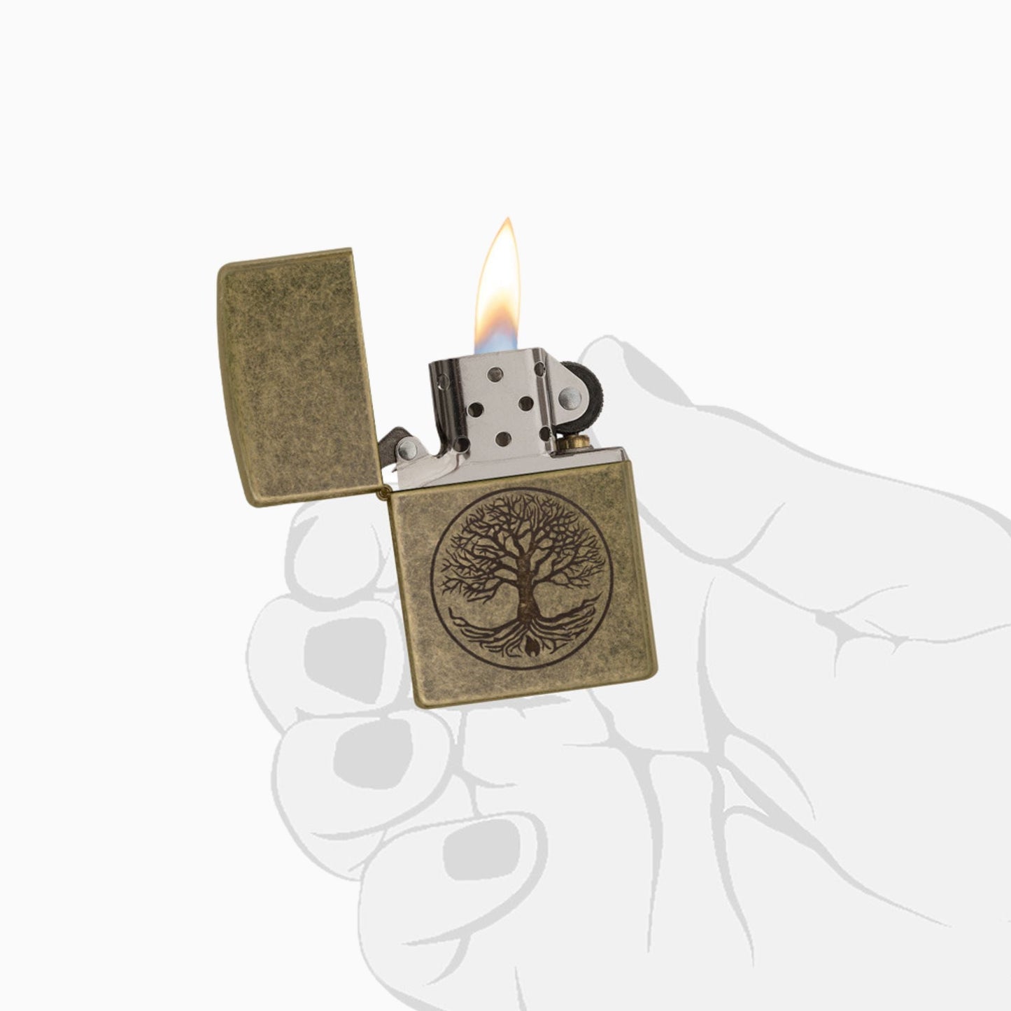 Zippo Tree of Life Design Windproof Lighter