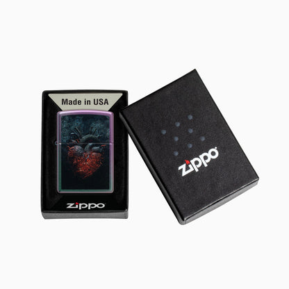 Zippo Dark Heart Design Windproof Lighter