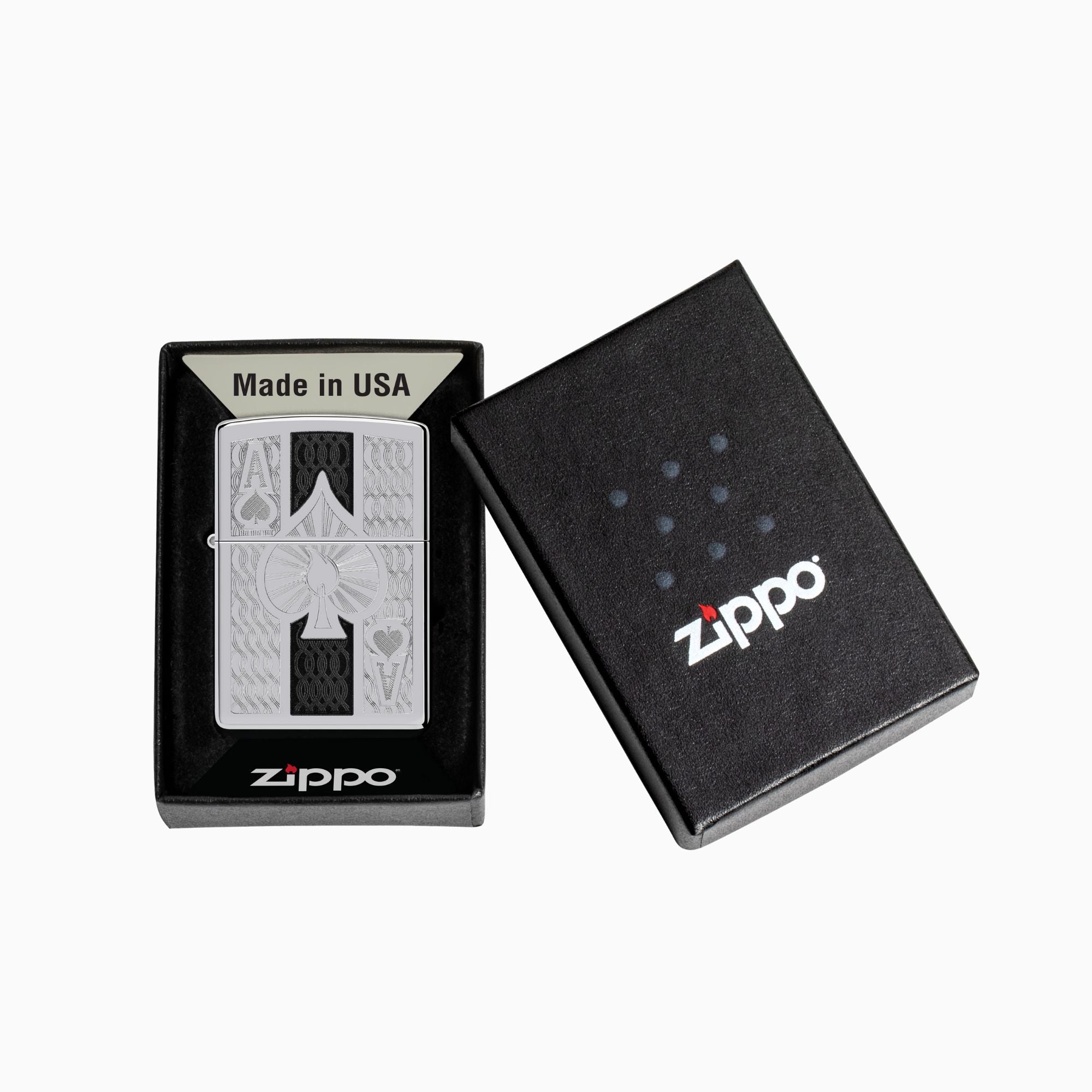 Zippo Intricate Spade Design Windproof Lighter