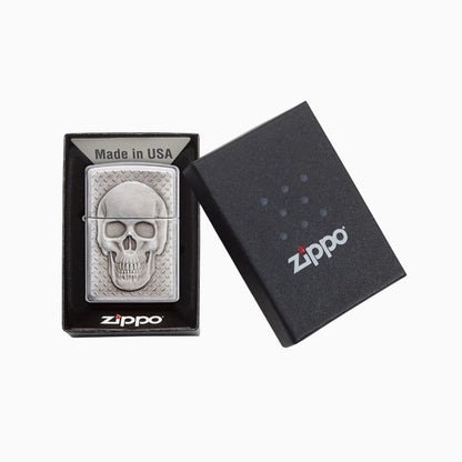 Zippo Skull with Brain Surprise Windproof Lighter