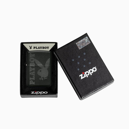 Zippo Playboy Bunny Logo Black Matte  Windproof Lighter