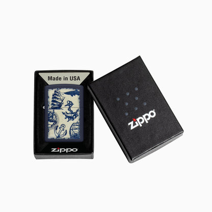 Zippo Nautical Navy Matte Windproof Lighter