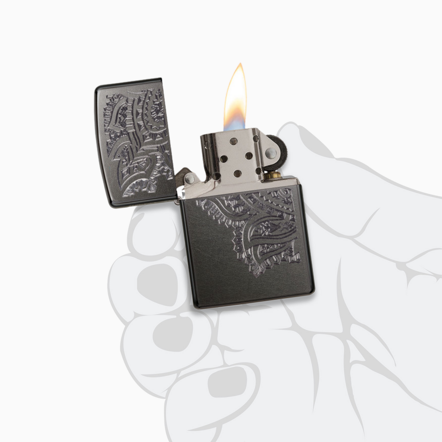 Zippo Iced Paisley Design  Windproof Lighter