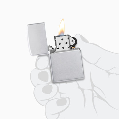 Zippo Classic Satin Chrome Windproof Lighter