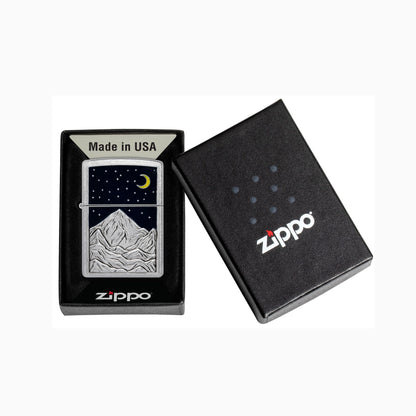 Zippo Mountain Emblem Design WIndproof Lighter