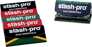 Stash pro Brown Rolling Paper (32 *2) + Roaches (32* 2 tips)  with Crushing Tray - Stash Pro