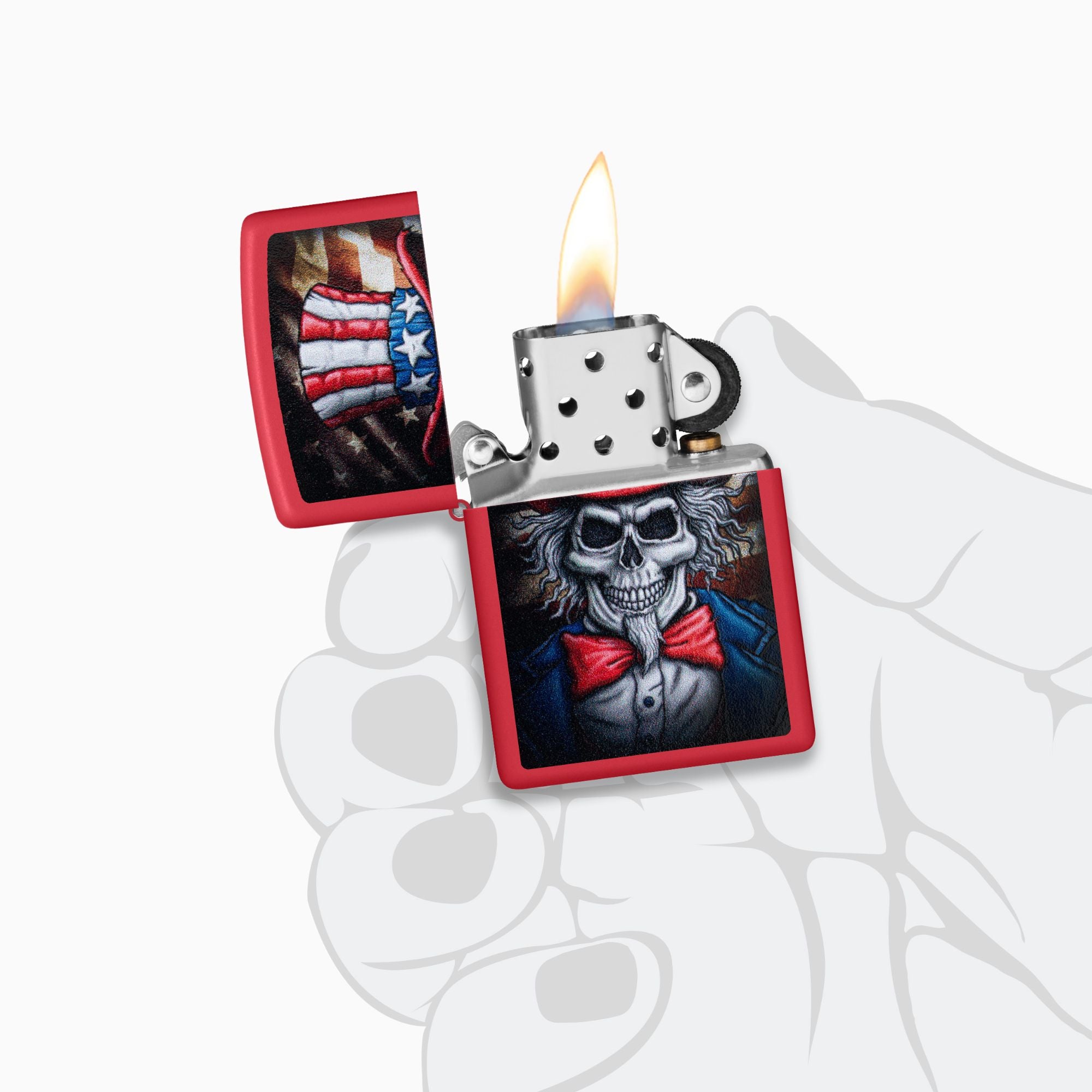 Zippo Uncle Skeleton Design Windproof Lighter