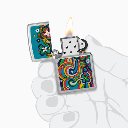 Zippo Flower Power Design Windproof Lighter