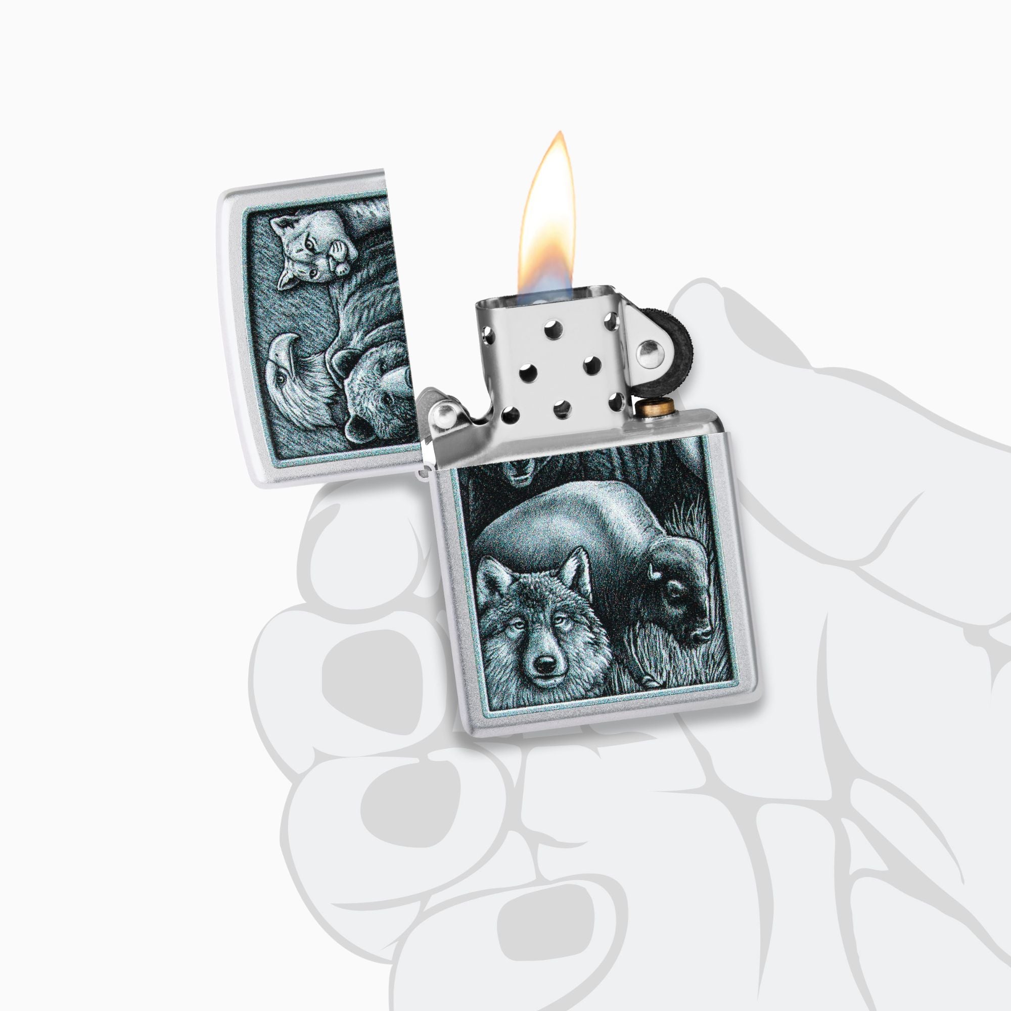 Zippo Animal Kingdom Design Windproof Lighter