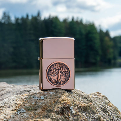 Zippo Tree Of Life High Polish Windproof Lighter