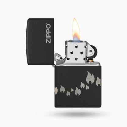 Zippo Black Flame Design Windproof Lighter