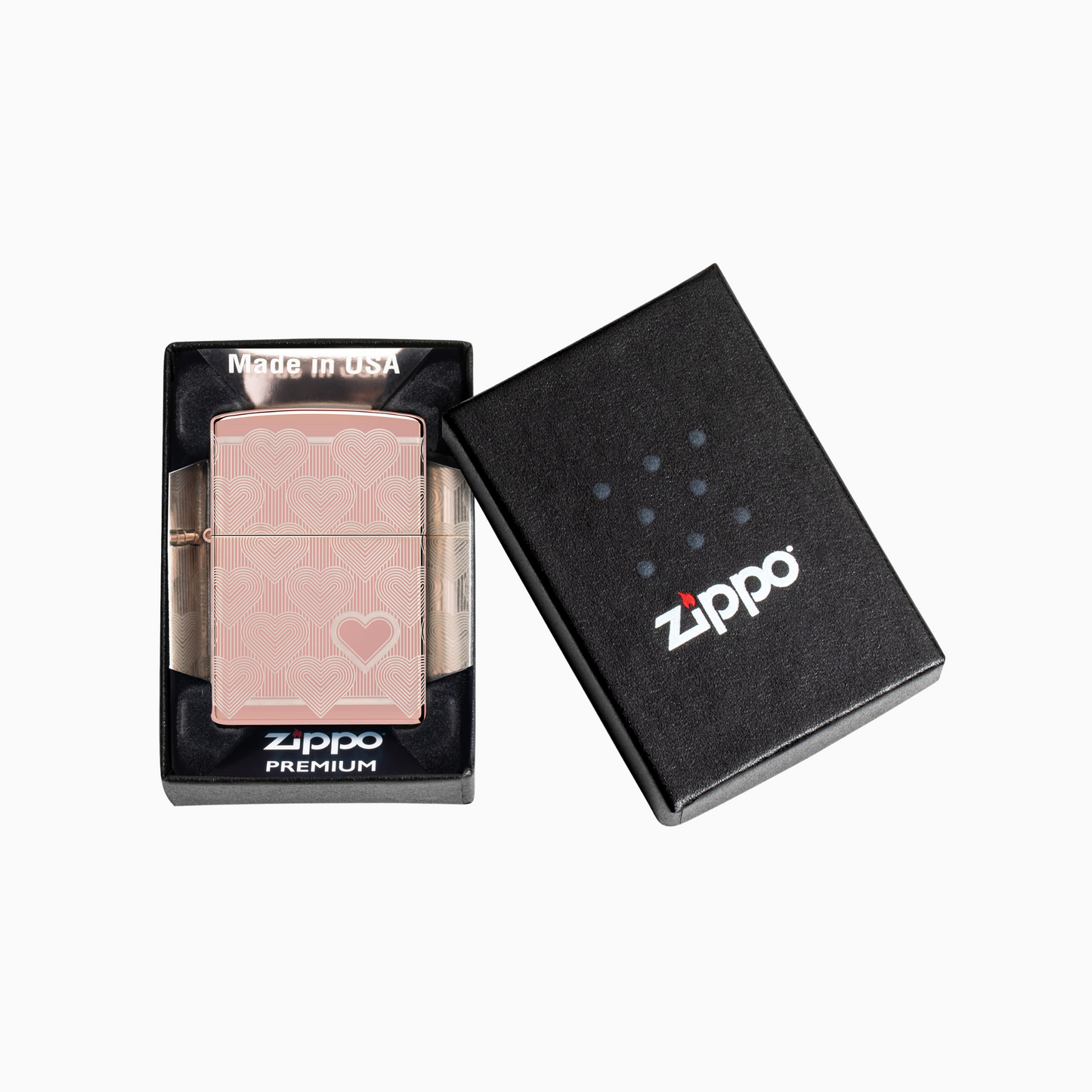 Zippo Heart Design Windproof Lighter