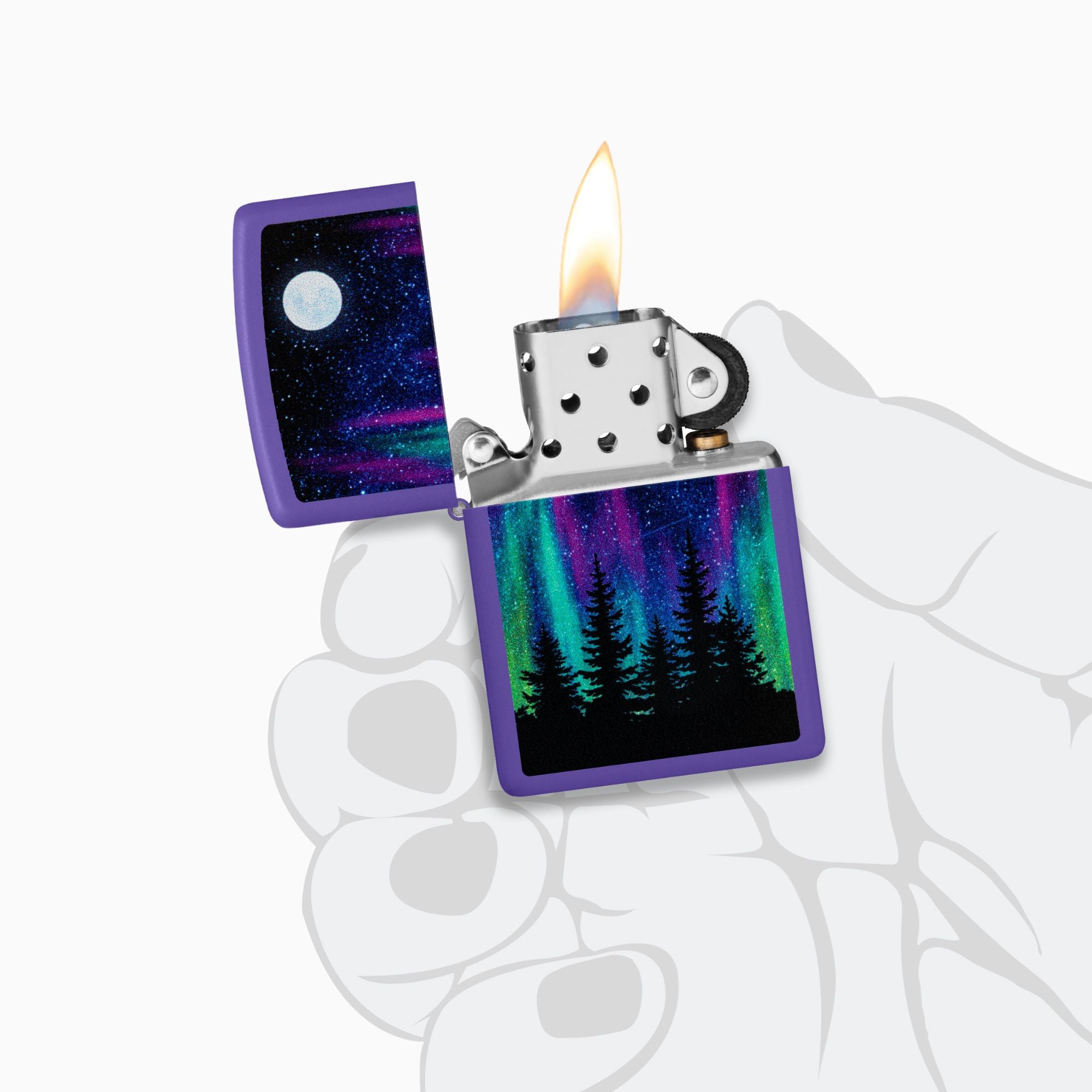 Zippo Northern Lights Design Windproof Lighter