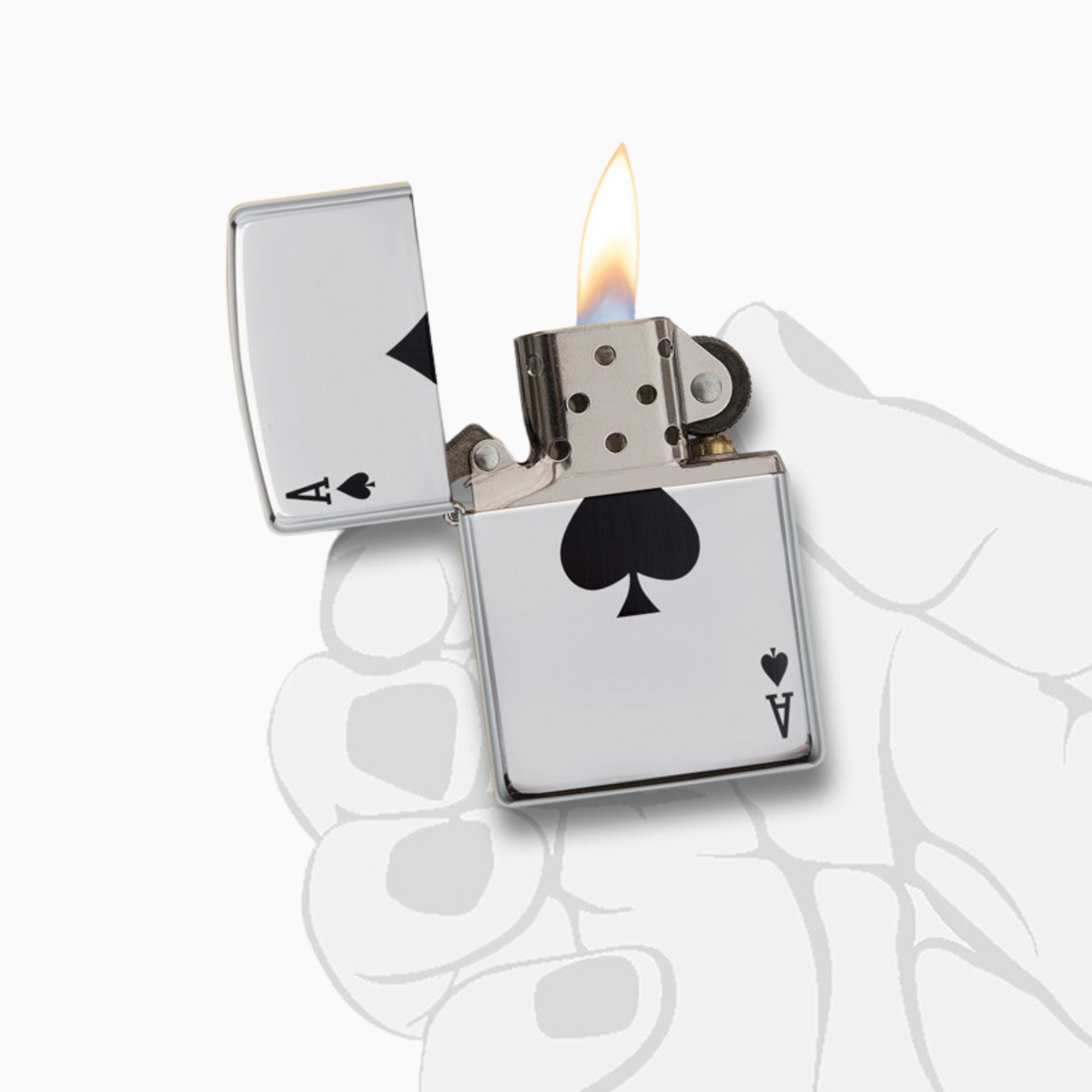 Zippo Simple Spade Design WIndproof Lighter