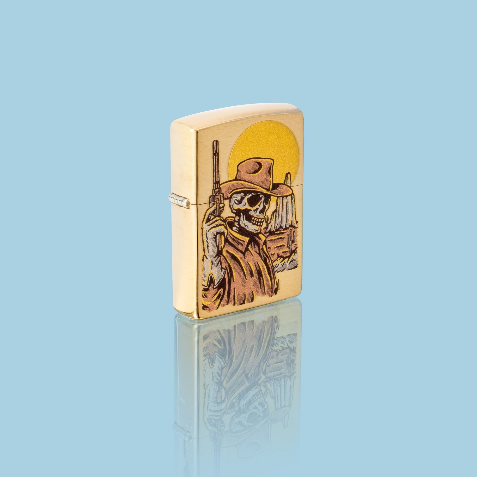 Zippo Wild West Skeleton Design Windproof