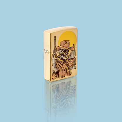 Zippo Wild West Skeleton Design Windproof