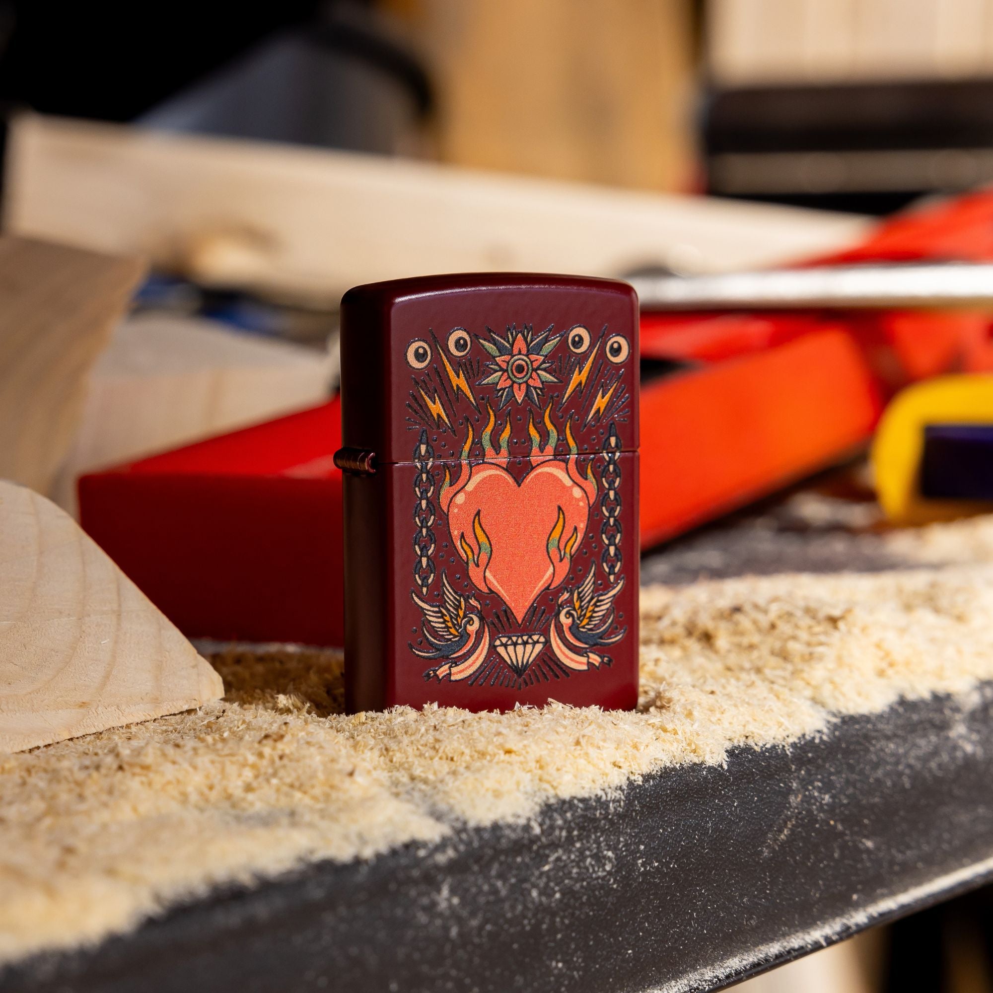 Zippo Tattoo Heart Design WIndproof Lighter