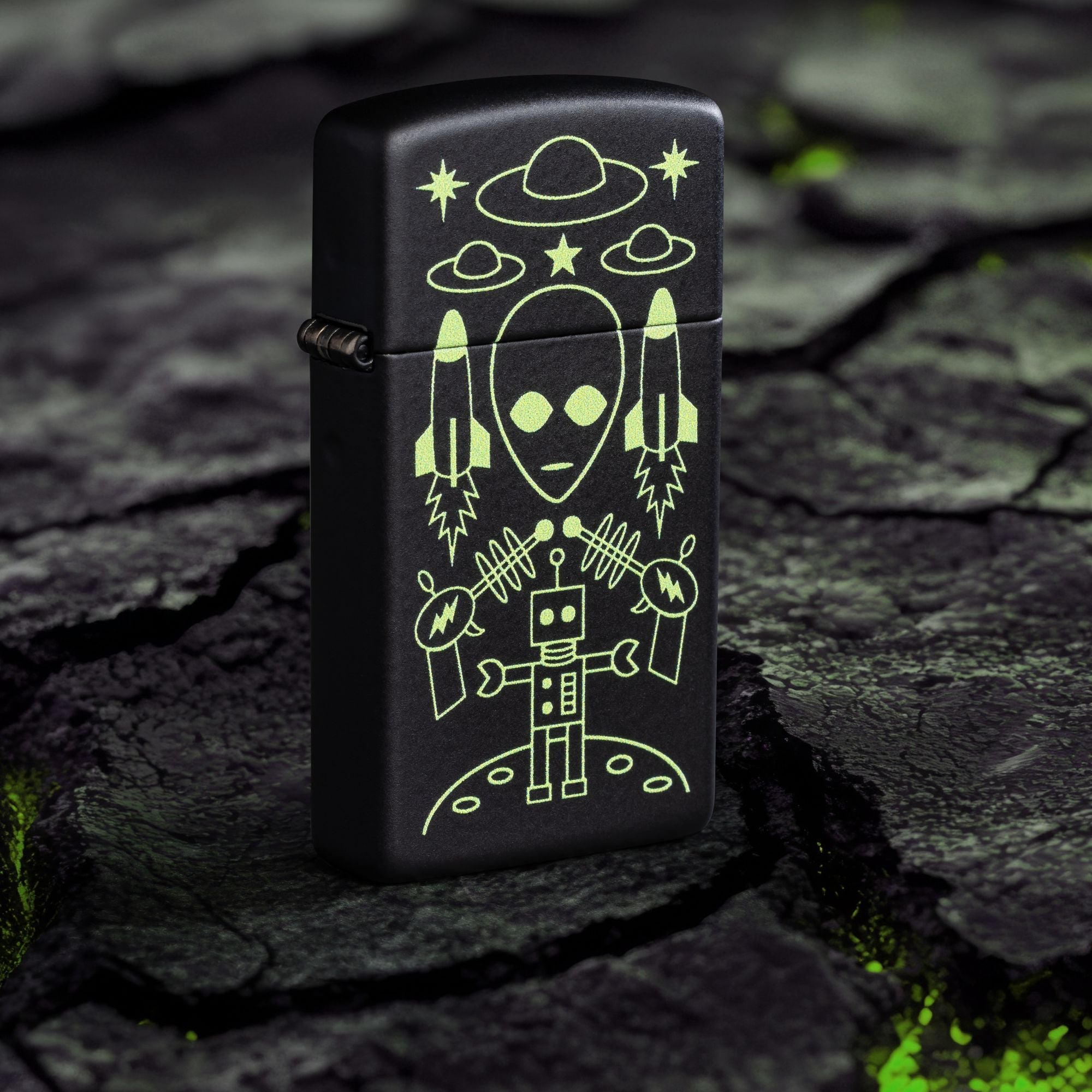 Zippo Alien Invasion Design Windproof Lighter